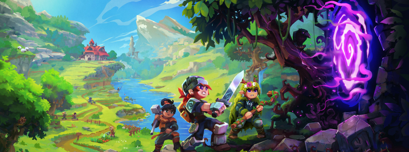 A frontier town on the Goblins and Gunslingers Hytale server
